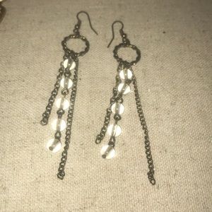 Clear bead tassel Earrings
